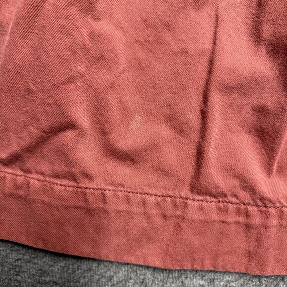 Free People Denim Lou Jean Babydoll Dress Womens Small Rust Balloon Sleeves - Picture 9 of 10